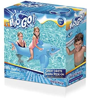 Bestway Great White Shark Rider 1.83mx1.02m 41032 - Colorland Toys
