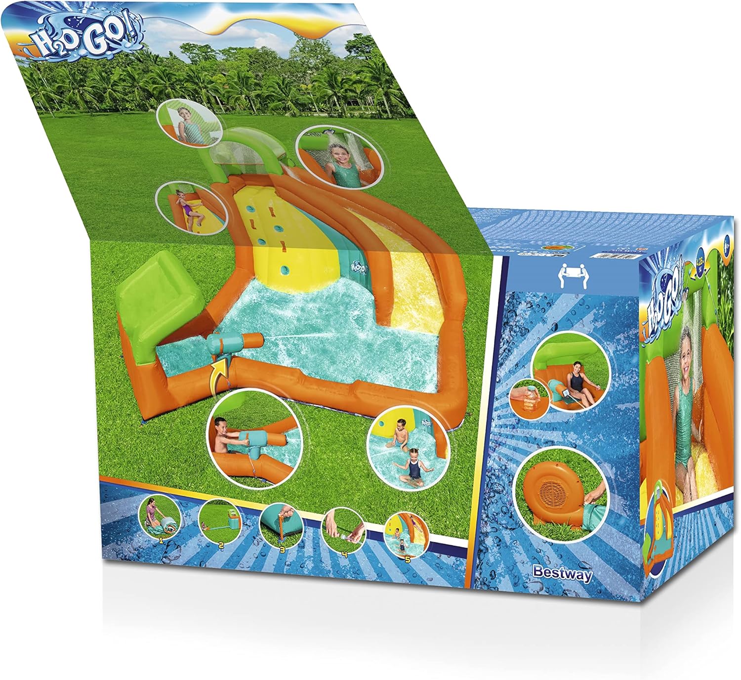 Bestway H2OGO! Canopy Cove Kids Inflatable Mega Water Park 53436 - Colorland Toys