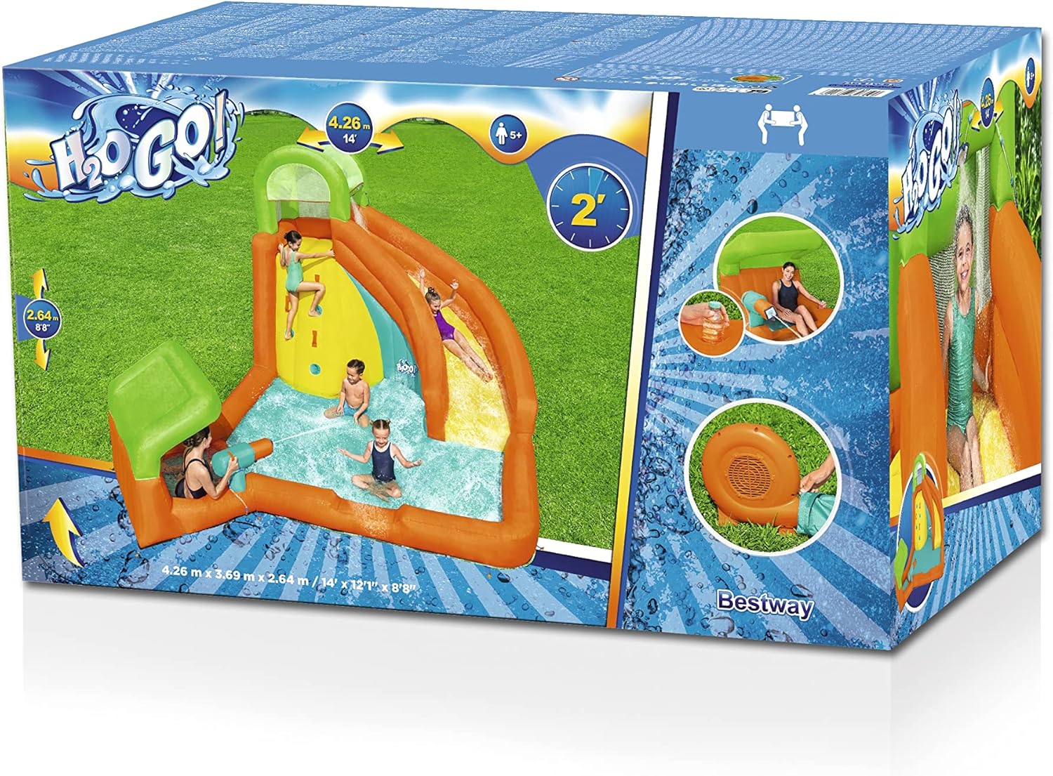 Bestway H2OGO! Canopy Cove Kids Inflatable Mega Water Park 53436 - Colorland Toys