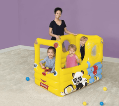 Bestway Lil' Learner School Bus Playcenter Fisher Price 54x38x38 inch 93506 - Colorland Toys