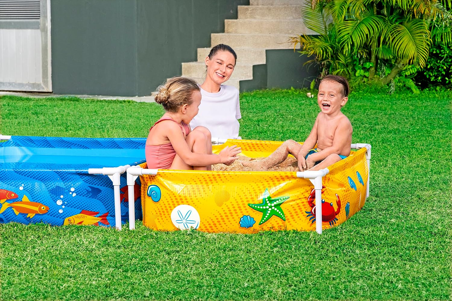 Bestway My First Frame Pool and Sandpit 2.13mx1.22mx30.5cm - Colorland Toys