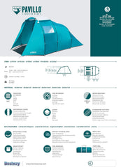 Bestway Pavillo Tent Family Dome X4 68092 - Colorland Toys