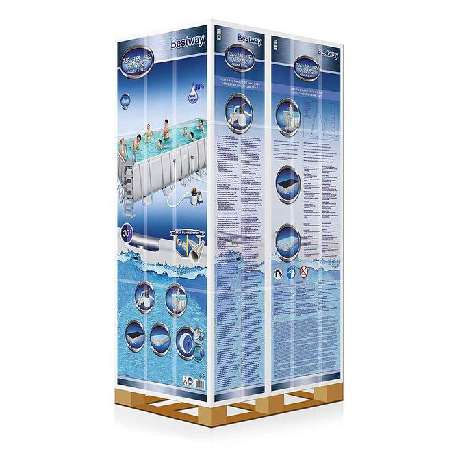 Bestway Power Steel 7.3 x 3.6 x 1.3m Swimming Pool Set 56475 - Colorland Toys