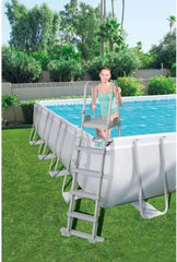 Bestway Power Steel Above Ground Rectangular Frame Pool (956x488x132cm) 56623 - Colorland Toys