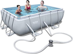 Bestway Power Steel Rectangular Frame Pool 2.82mx1.96mx84cm 56629 - Colorland Toys