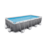 Bestway Power Steel Rectangular Frame Pool 4.88mx2.44mx1.22m 56996 - Colorland Toys
