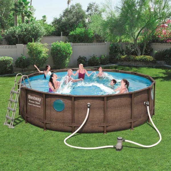 Bestway Power Steel Swim Vista Series II Round Pool 4.88mx1.22m - Colorland Toys