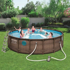 Bestway Power Steel Swim Vista Series II Round Pool 4.88mx1.22m - Colorland Toys