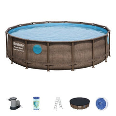 Bestway Power Steel Swim Vista Series II Round Pool 4.88mx1.22m - Colorland Toys