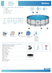 Bestway Round Pool Set 4.88 x 1.22m 5612Z - Colorland Toys