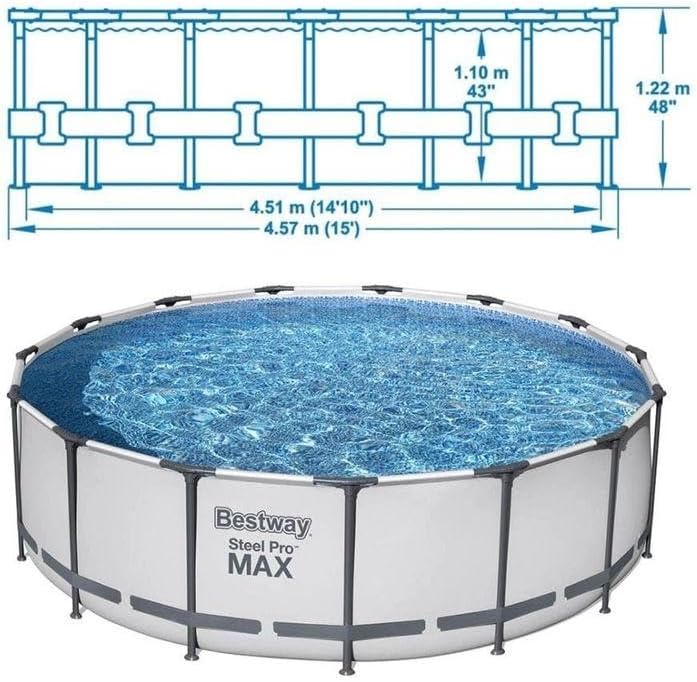 Bestway Steel Pro Frame Pool 4.57mx1.22m 56438 - Colorland Toys