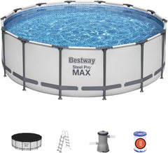 Bestway Steel Pro Max Round Above Ground Pool 4.27Mx1.22M 5612X - Colorland Toys