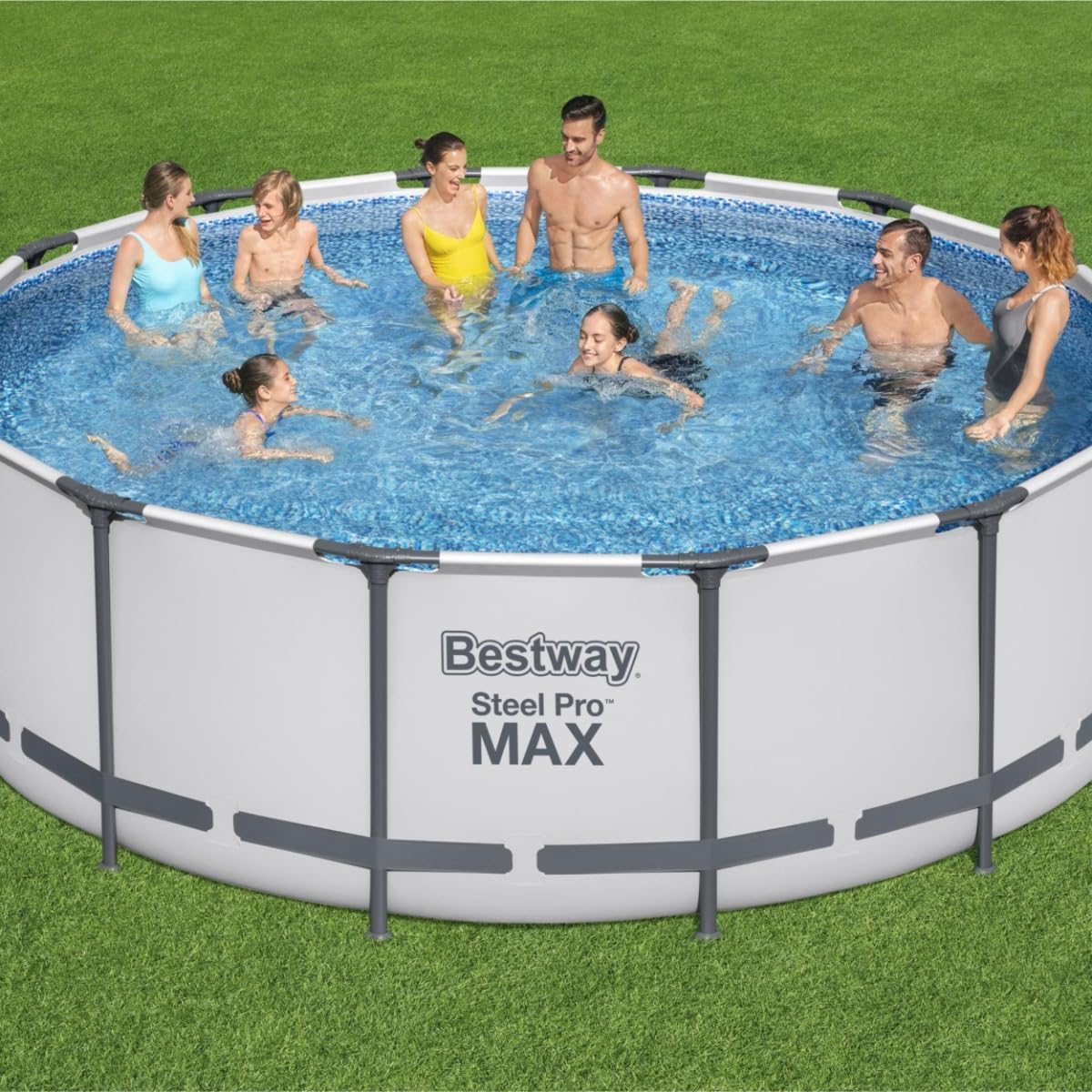 Bestway Steel Pro Max Round Above Ground Pool 4.27Mx1.22M 5612X - Colorland Toys