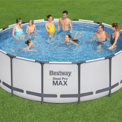 Bestway Steel Pro Max Round Above Ground Pool 4.27Mx1.22M 5612X - Colorland Toys