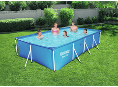 Bestway Steel Pro Power Pro Rectangular Frame Pool 4.00m x 2.11m x 81cm 56405 - Colorland Toys