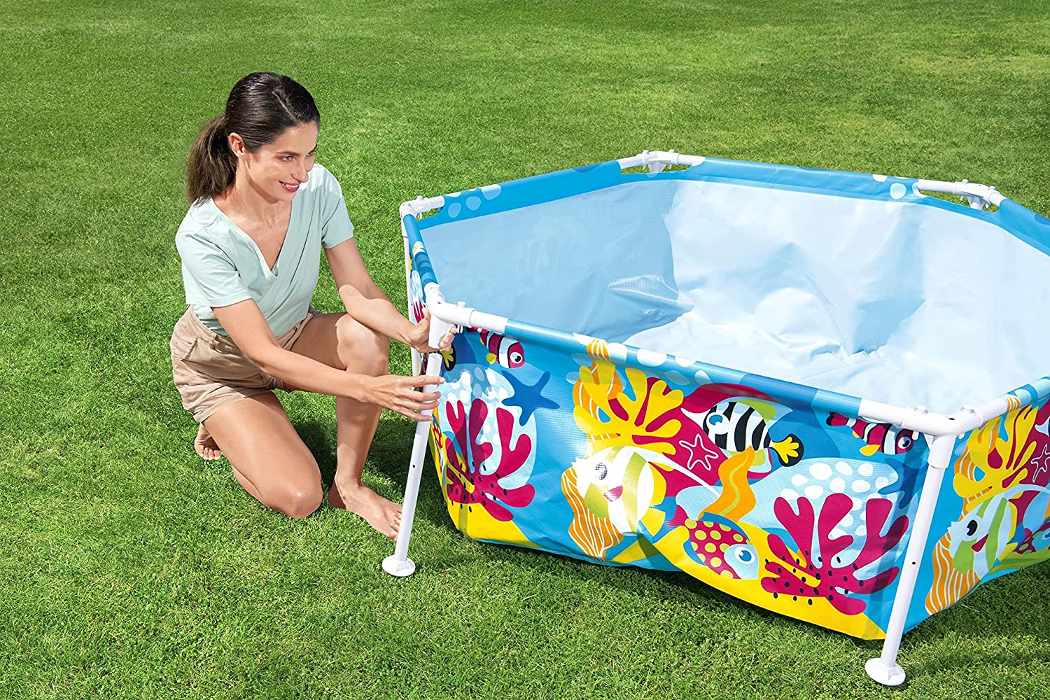 Bestway Steel Pro UV Careful Splash - in - Shade Play Pool 1.83mx51cm 5618T - Colorland Toys