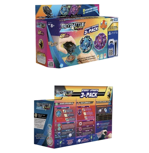 Beybattle Beyblade Energy Uprising 3 - Pack BB - 160 - T - Colorland Toys