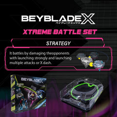 Beyblade X Xtreme Battle Set – Beystadium, 2 Launchers & Tops Included – Model TP9588 - Colorland Toys