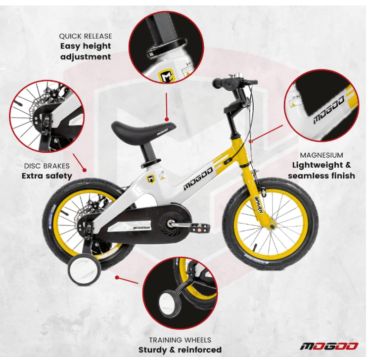 Bicycle 12inch Yellow 100 - 41 - 12 - Colorland Toys