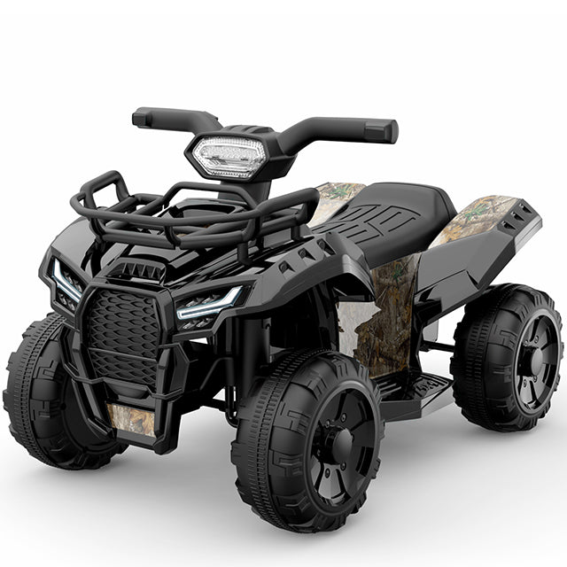 Megastar JS Champion 6V Electric Ride On Quad Black 320J - Colorland Toys