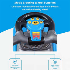 QuickCoupe 3-in-1 Pushing Car Blue B5128/321 - Colorland Toys