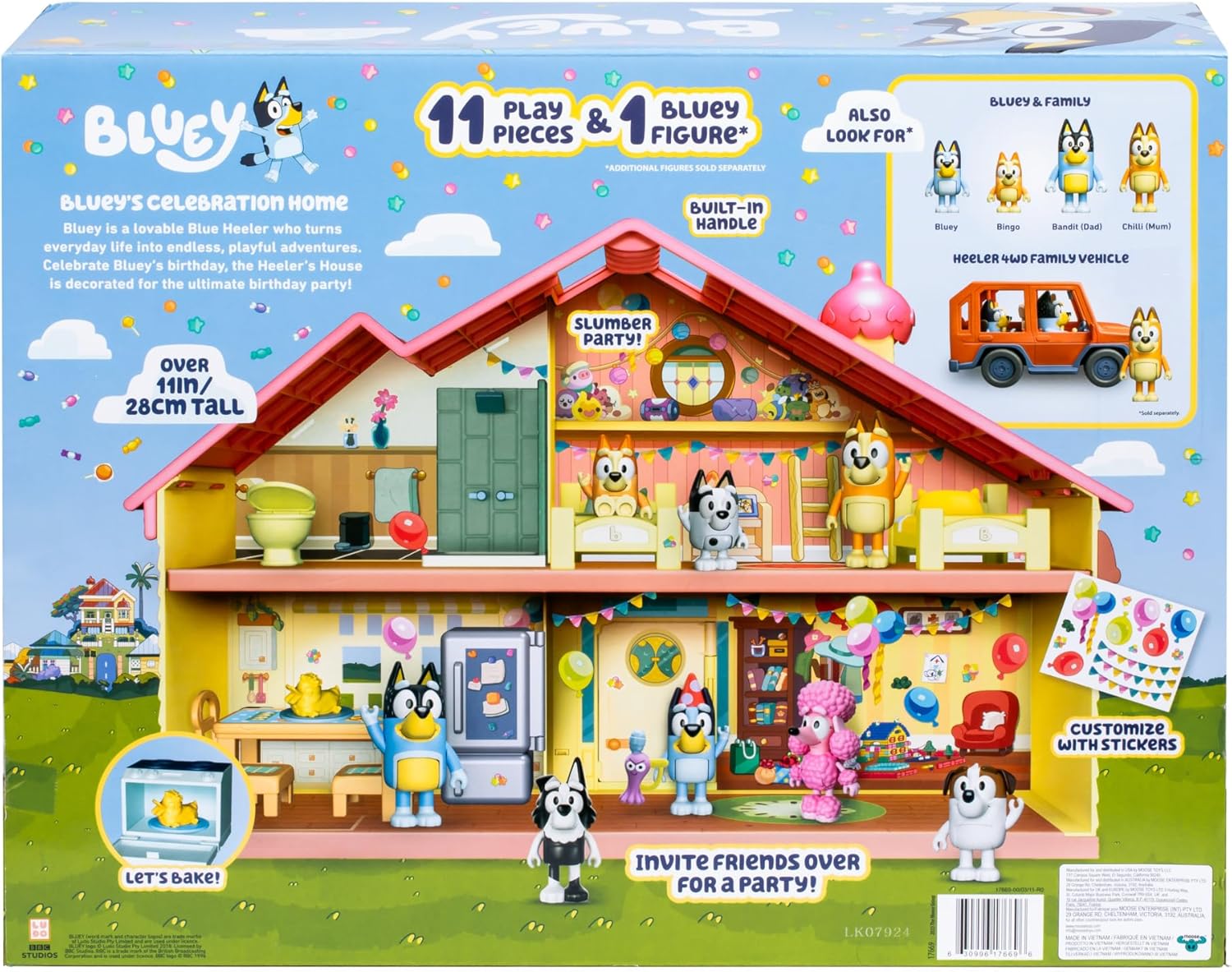 Bluey Celebration Home Playset 17669 - Colorland Toys