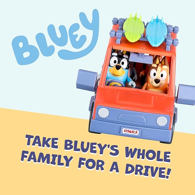 Bluey S11 Heeler Family Road Trip 4WD Vehicle 17661 - Colorland Toys