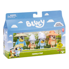 Bluey S11 Holiday Fig 4 Pack Family Trip 17654 - Colorland Toys