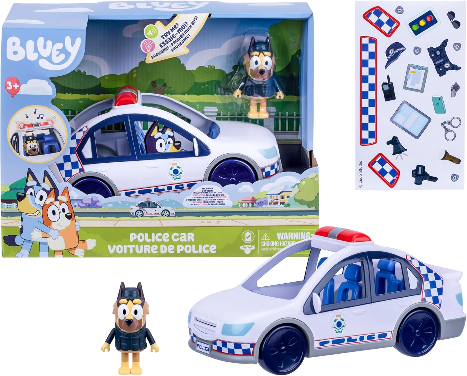 Bluey S14 Police Car 19202 - Colorland Toys