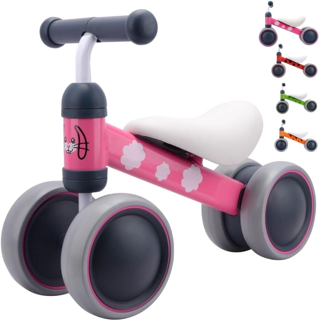 BoldCube Baby Balance Bike Bonnie Bunny (Pink) - Colorland Toys