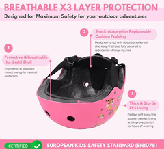 Boldcube Helmet Bee Garden - Pink - Colorland Toys