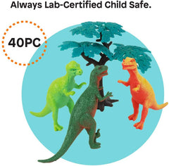 Boley Dinosaur Bucket 40pcs 75232 - Colorland Toys