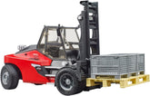 Bruder Linde Forklift HD30 with Tow - Coupling and 2 Pallets 02513 - Colorland Toys