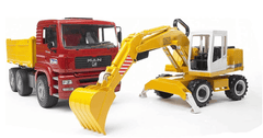 Bruder MAN Construction Truck & Liebherr Excavator 02751 - Colorland Toys