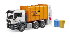 Bruder Man TGS Rear Loading Garbage Truck Orange 03762 - Colorland Toys