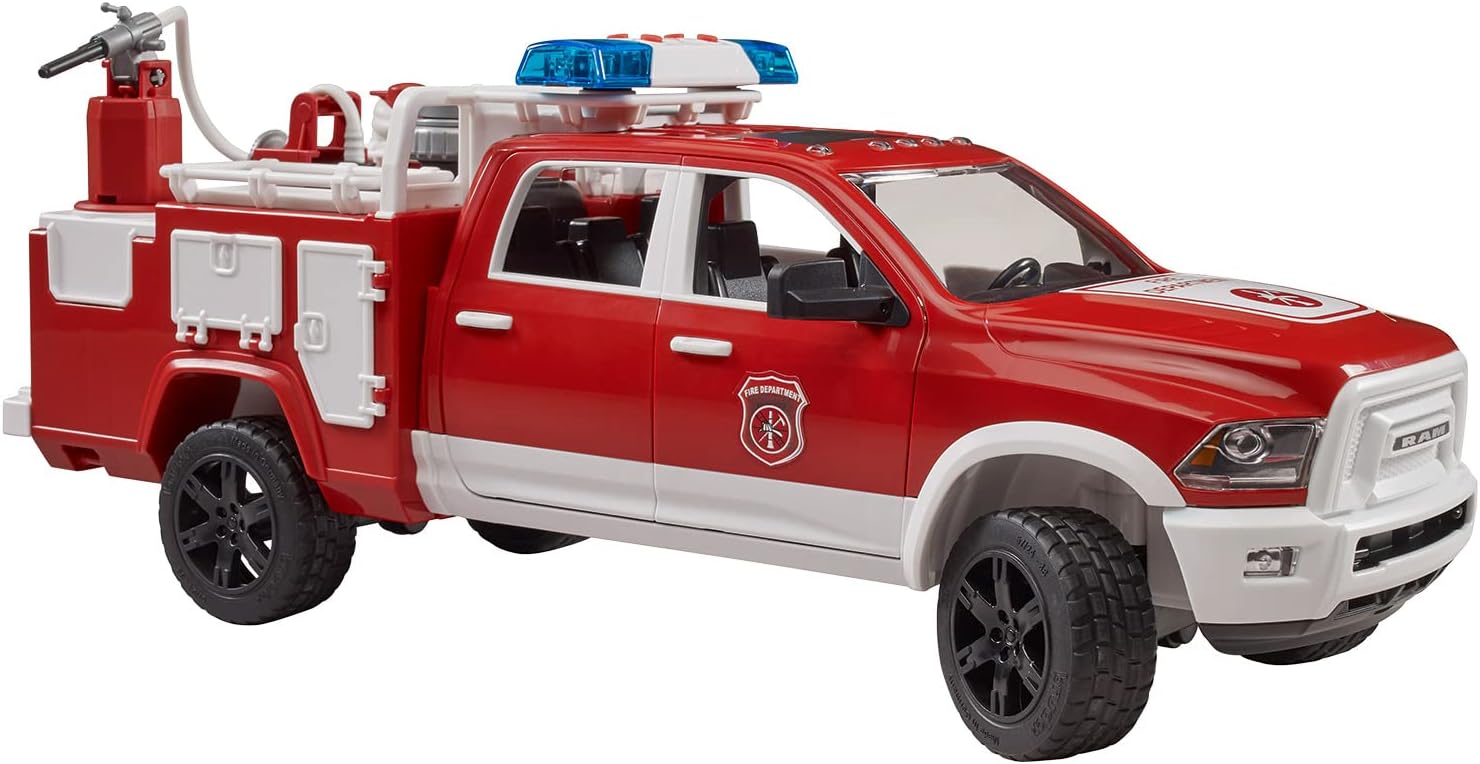 Bruder RAM 2500 Fire Engine Truck with Light and Sound 02544 - Colorland Toys