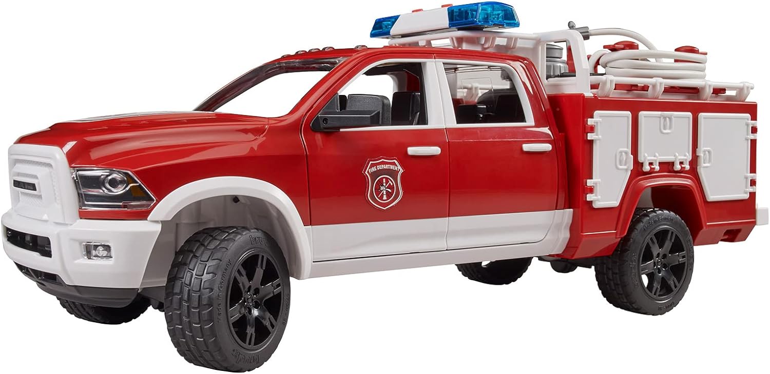 Bruder RAM 2500 Fire Engine Truck with Light and Sound 02544 - Colorland Toys