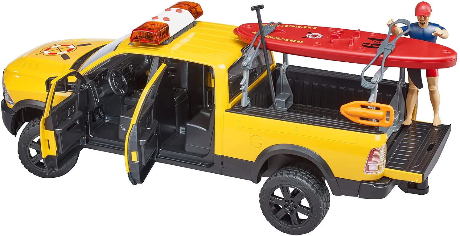 Bruder Ram 2500 Power Wagon Life Guard with Figure 02506 - Colorland Toys