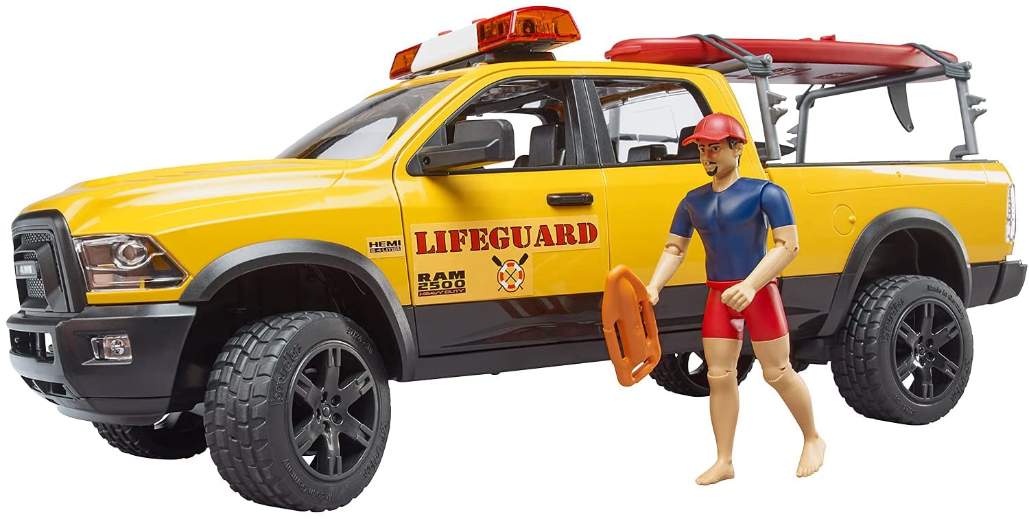 Bruder Ram 2500 Power Wagon Life Guard with Figure 02506 - Colorland Toys