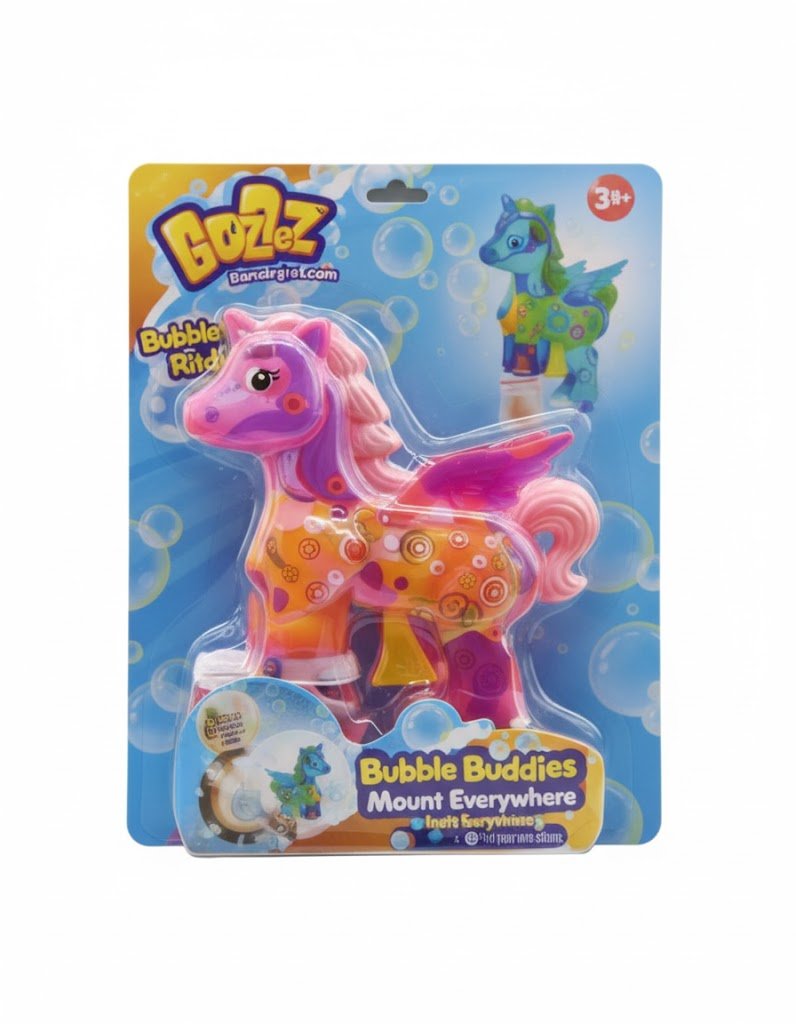 Bubz Transparent Light Painted Unicorn Bubble Gun P8828 - Colorland Toys