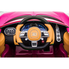 Bugatti Licensed Power Riding Car Pink LB318 - Colorland Toys