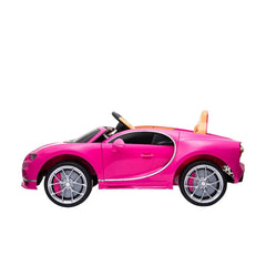 Bugatti Licensed Power Riding Car Pink LB318 - Colorland Toys