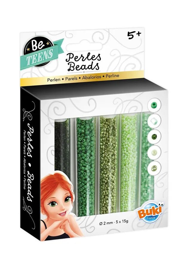 Buki Bead Tubes Green PE005 - Colorland Toys