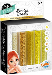 Buki Bead Tubes Yellow PE003 - Colorland Toys