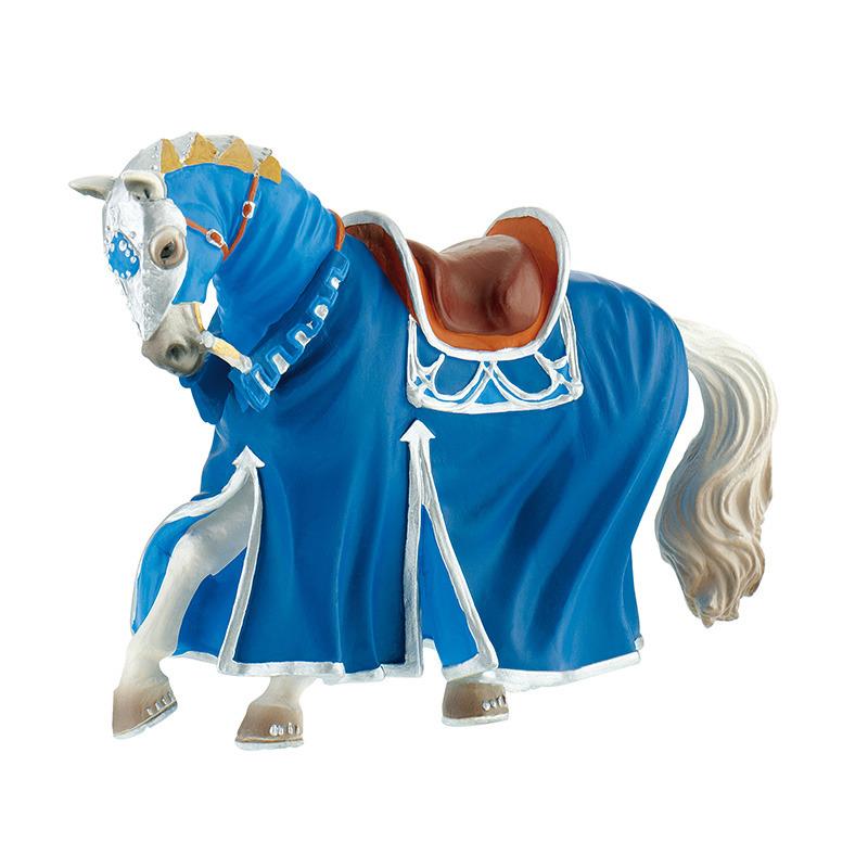 Bullyland Figurine Tournament Horse Blue 80769 - Colorland Toys