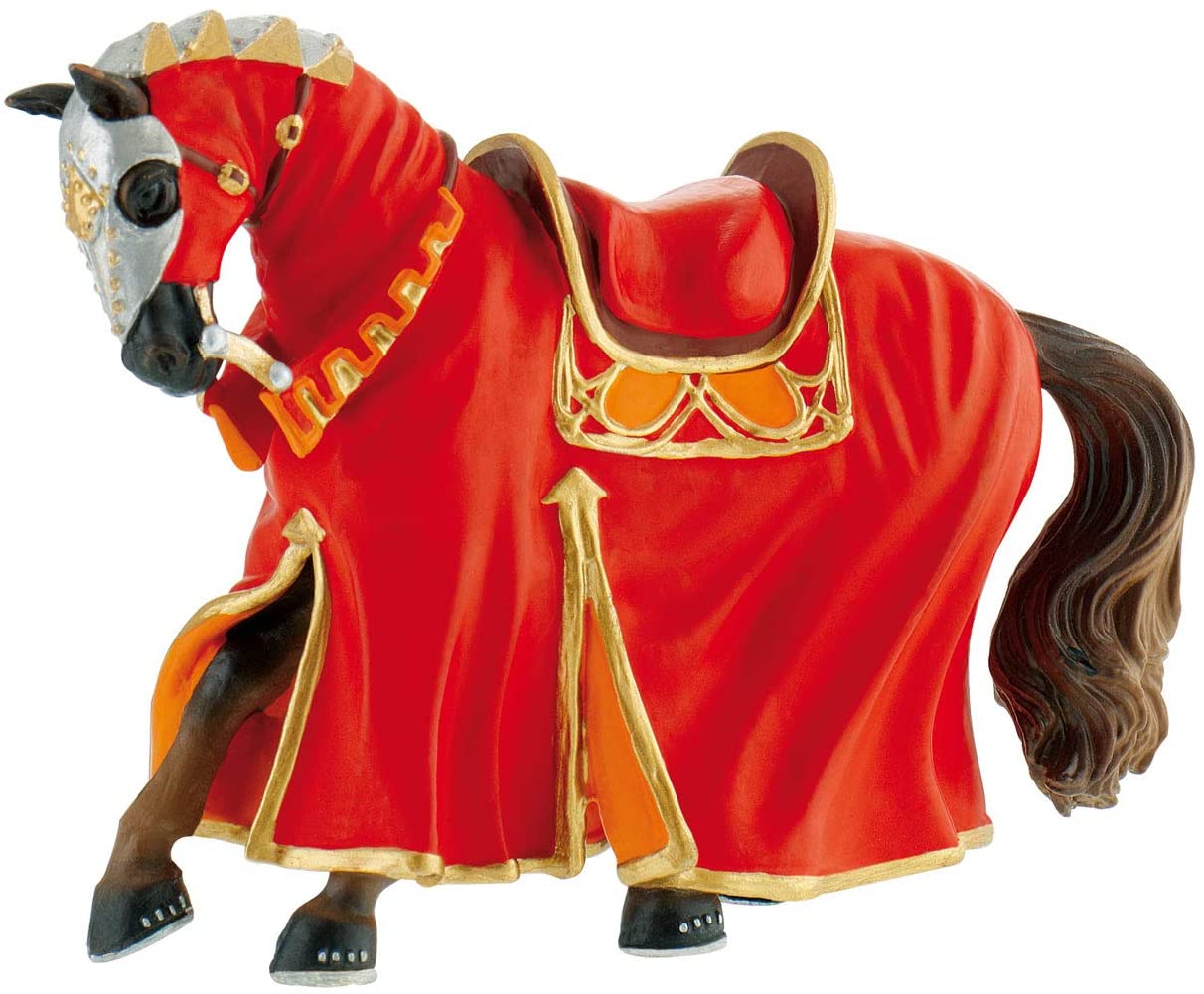 Bullyland Figurine Tournament Horse Red 80768 - Colorland Toys