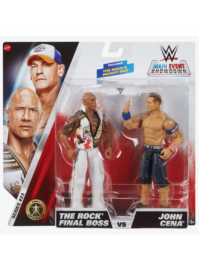 WWE Main Event Showdown The Rock VS John Cena 2-Pack JGD62 - Colorland Toys