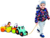 BBJunior Pull Along Farm Tractor 16-89027 - Colorland Toys