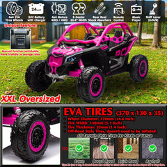 Can - Am Maverick Turbo RR Truck 24V 7AH/4M Pink DKCA001/LB - 1000EL - Colorland Toys