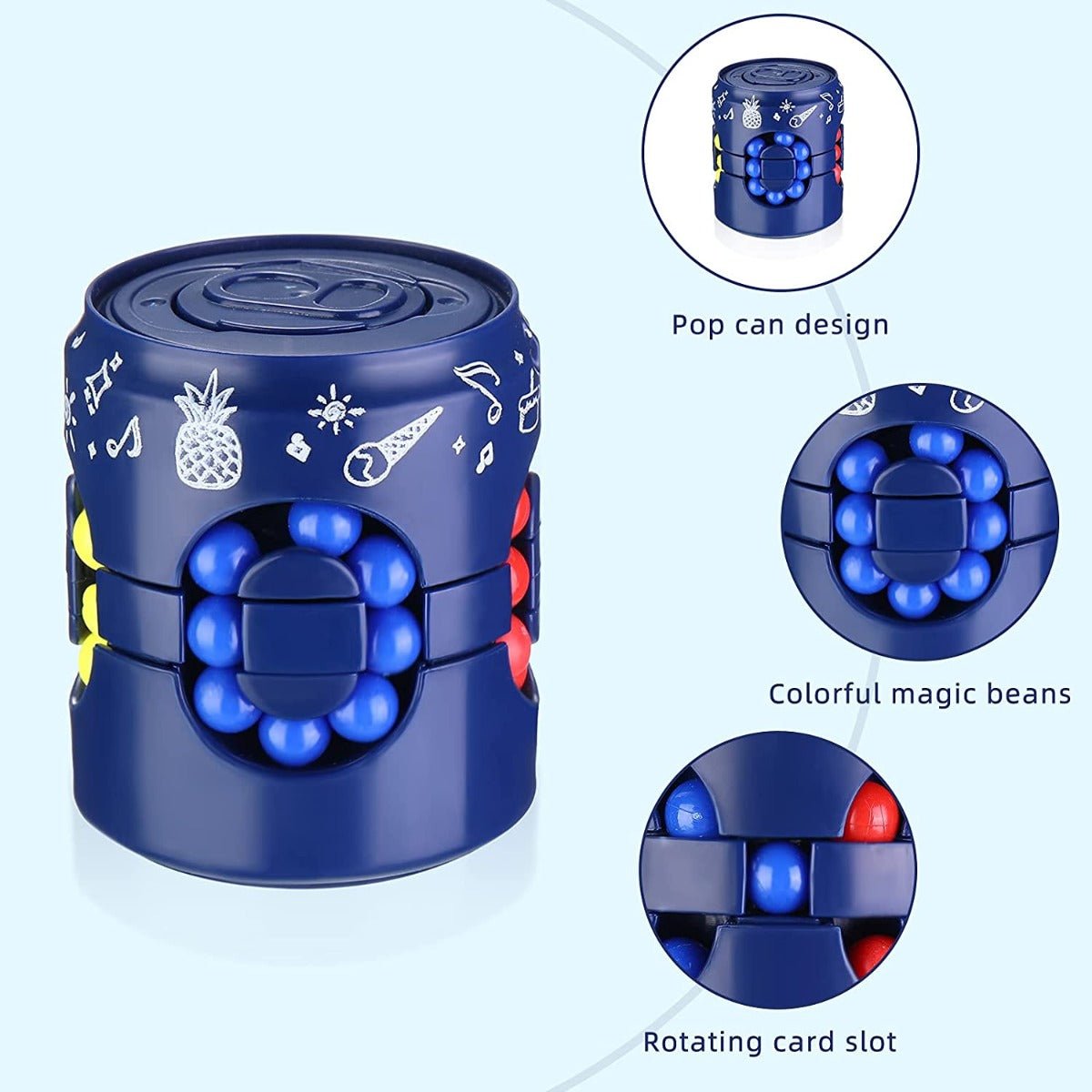 Can Spinner Assorted Colors DD1808 - 25 - Colorland Toys